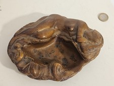 Ancien Cendrier Femme Nue Erotique Plâtre CURIOSA Cabinet Curiosité Asthray Fume