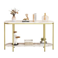 2-Tier Oval Console Table