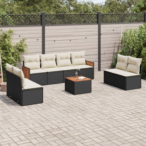 Salon jardin avec coussins - jardin,