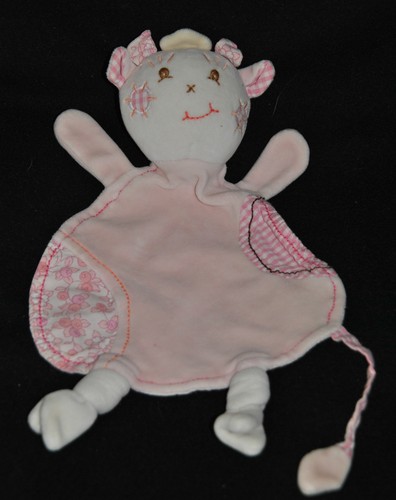 Peluche doudou vache plat - peluche,