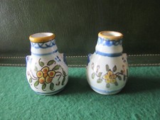 2 MINI VASES  FAIENCE EMAILLEE