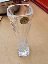 Vase cristal d’Arques France 17 cm – 24 % plomb, vintage, étiquette d’origine