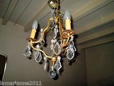 LUSTRE CAGE BRONZE STYLE LOUIS