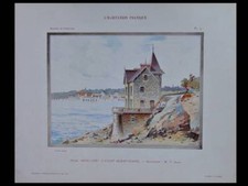 SAINT CAST LE GUILDO, VILLA BRISE LAME - 1907 - GRANDE PLANCHE COULEUR - ADAM