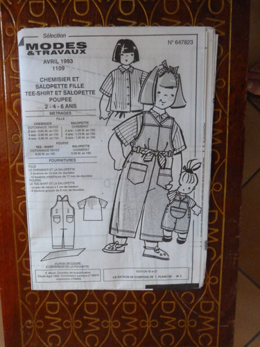Patron poupée modes travaux - poupée, &
