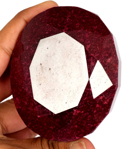 énorme rubis rouge naturel - rubis,