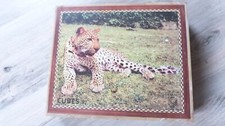 Ancienne boite de 30 cubes animaux sauvages Garnier Cornil