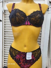 AUBADE soutien gorge 85D/string4  idylle parisienne lacroix NEUF avec etiquette