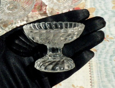 DINETTE ANCIENNE, PETIT COMPOTIER en VERRE de PORTIEUX XIXe