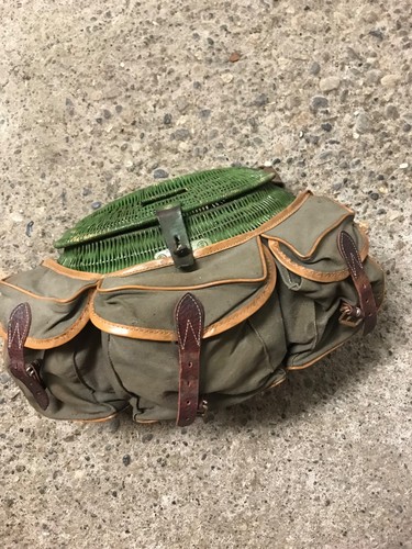 Panier pêcheur ancien en - panier,