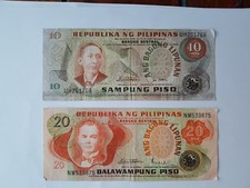 Lot de billets de 10 et 20 pisos PHILLIPINES 1949