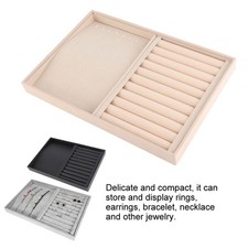 Jewelry Display Tray Bracelet Ring Earring Necklace Holder Storage Plate Case