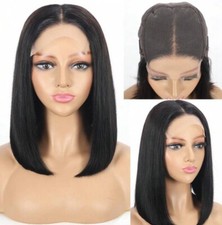 Perruque Naturelle Noir Courte