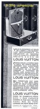PUBLICITE LOUIS VUITTON PORTE HABITS MALLE ARMOIRE VALISE DE 1932 FRENCH AD PUB