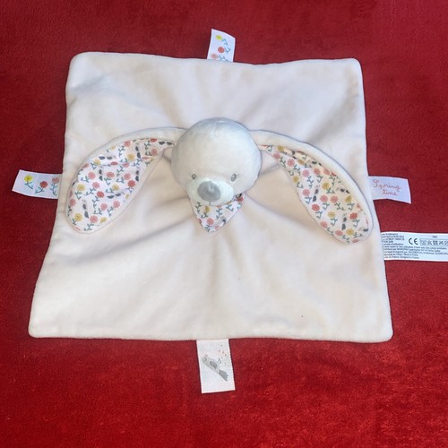Doudou plat lapin rose - 🇫🇷doudou,