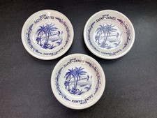 Lot de 3 coupelles / cendriers / ramasse-monnaie Gien pour le rhum Saint James