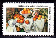 Nouveau Timbre autoadhésif Natures mortes - Paul Cézanne 2025