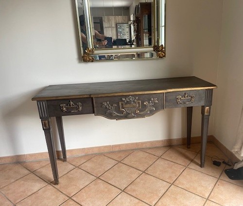 Console bois massif - console,