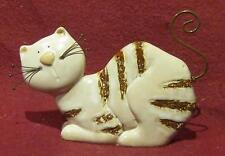 ♥ Jolie déco chat céramique ♥ tigre ♥ blanc ♥