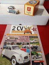 1/43 Citroën 2cv dolly grise et blanche 1985 boîte et fascicule 128 hachette nor
