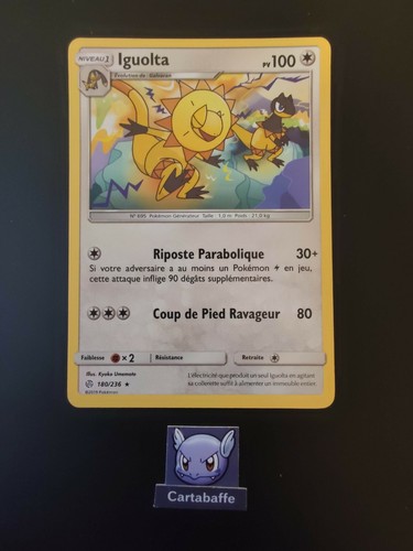Carte pokémon iguolta 180 - carte,