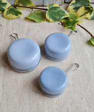 3 ANCIENNES CASSEROLES FAIENCE POUR POUPEE DINETTE JOUET ENFANT