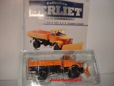COLLECTION BERLIET N° 10 - L 64-6 M3 4X4 CHASSE NEIGE BENNE MARREL 1965 au 1/43°