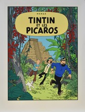 HÉRGÉ. TINTIN . SERIGRAPHIE  - TINTIN ET LES PICAROS