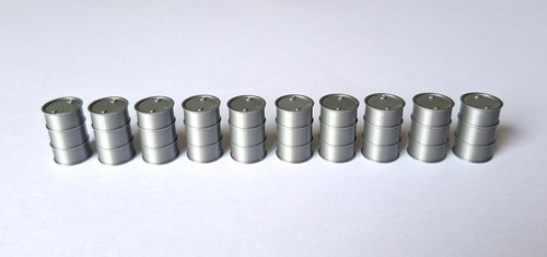 Lot fûts gris bidons - 1/50,