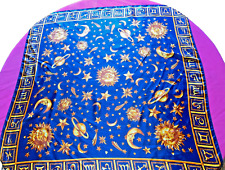 Foulard  vintage " Signes du Zodiaque "   88 cm x 89 cm