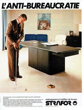 Publicité Advertising 097  1979  les meubles de bureau Strafor