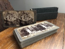 Lot 18 cartes stéréoscopiques underwood & underwood  - stéréorécits