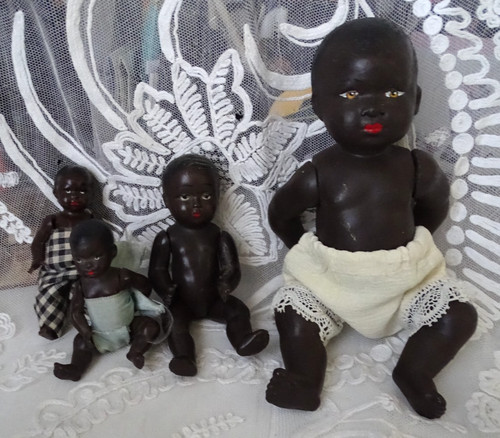 Lot beaux poupons noirs - beaux,