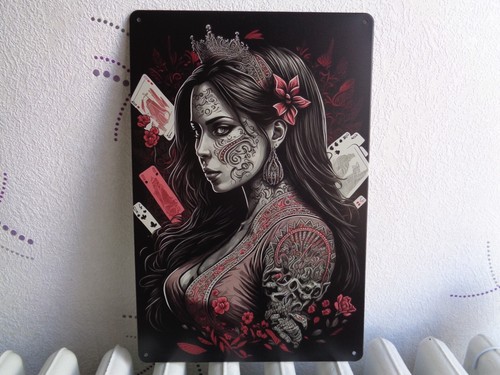 Tole metal pin tatouage - metal, up