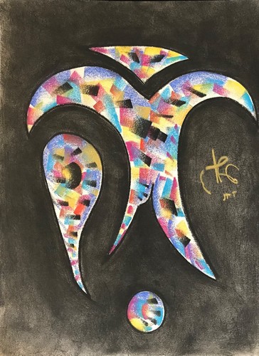 Pastel art contemporain - ,