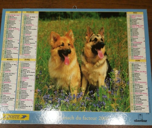 Calendrier ptt almanach - calendrier, ,