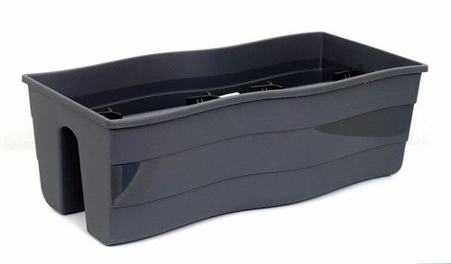 Bacs fleurs anthracite 30cm - À,