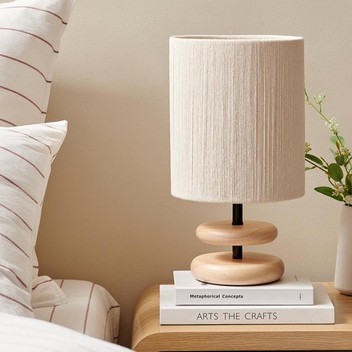 Sherwood isle wood table - isle, lamp