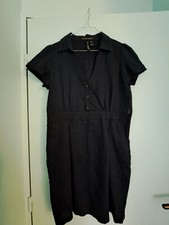 ROBE BLEU MARINE "MANGO" t