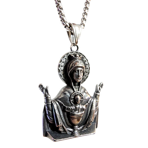 Colliers pendentif vierge - colliers,