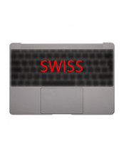 Coque Supérieure Clavier Suisse (A1534) Gris Sidéral MacBook Retina 12 2015 Reco