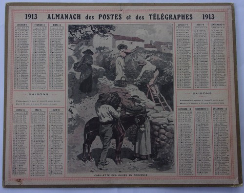 Ancien calendrier des postes - ancien,