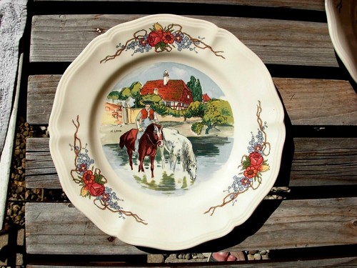 Bel assiette plate ancienne - plate,