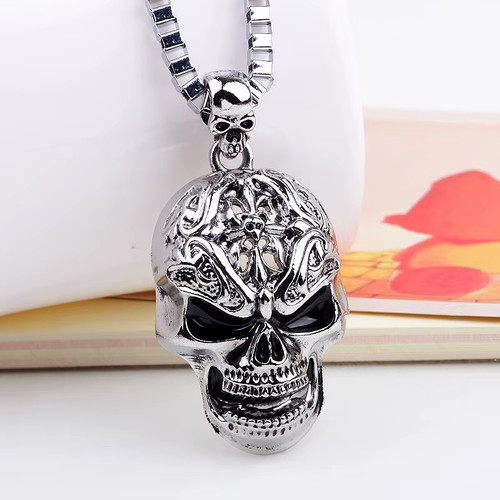 Collier homme couleur - 💀,