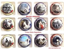 5 ème SERIE DE 12 CAPSULES DE CHAMPAGNE - BRUNO ARMAND (Napoléon)
