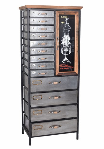Armoire salon industrie - armoire,