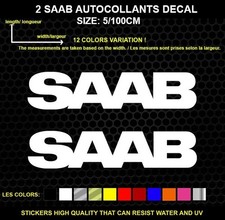 2 SAAB  LOGO autocollant