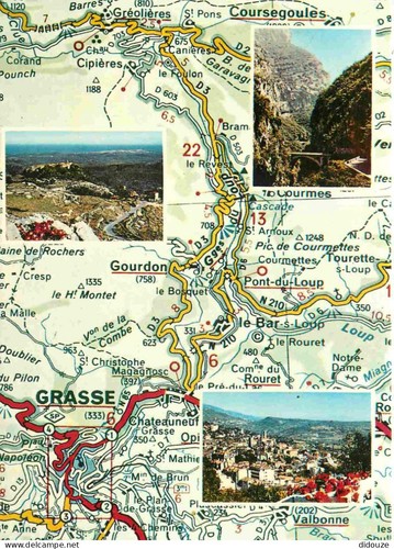 Carte postale cote - 06,