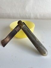 Couteau Ancien Greffoir Corne Pliant Poche 