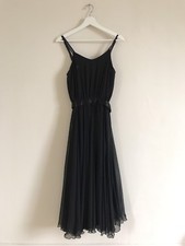 Robe midi vintage noire en